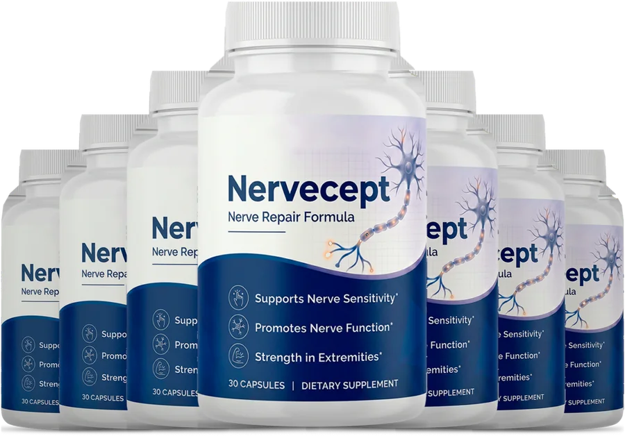 6 Bottles of Nervecept nerve care support capsules